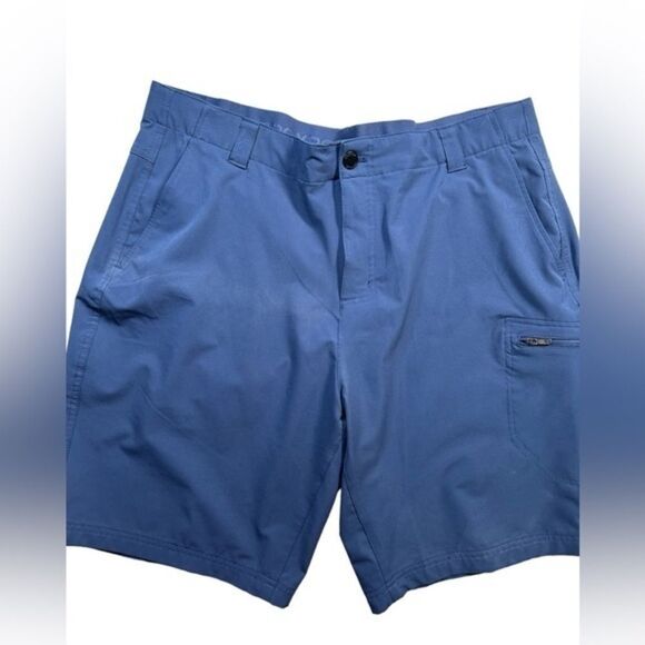 EUC ZeroXposur Men’s Blue Flat Front 10” Shorts - Size 38” - Picture 1 of 5